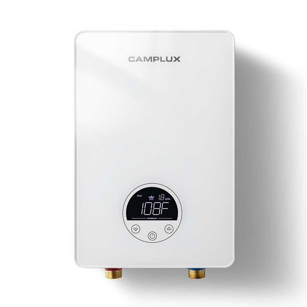 Camplux 120V tankless electric under-sink water heater falls to