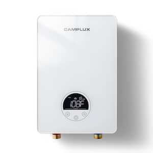 Camplux 1.8 GPM 6kW Tankless Electric Water Heater, 240V, White
