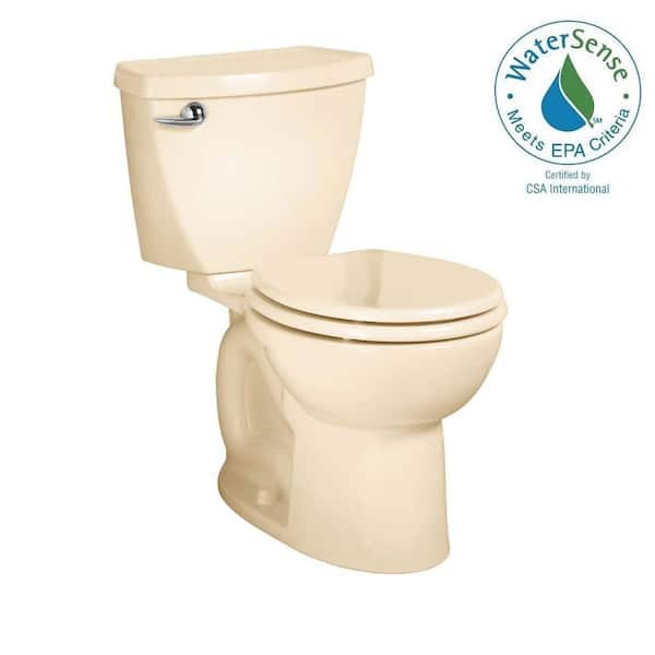 American Standard Cadet 3 FloWise 2-piece 1.28 GPF Single Flush High Efficiency Round Front Toilet in Bone