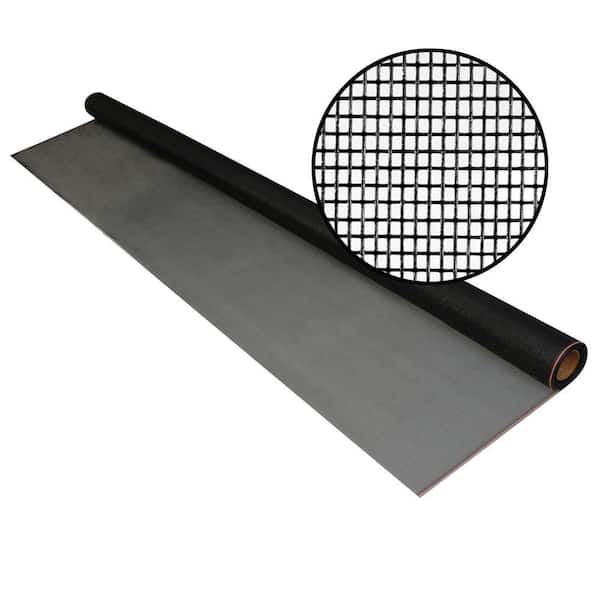 72 in. x 25 ft. Charcoal Fiberglass Screen 18 x 14 Mesh Screen Roll