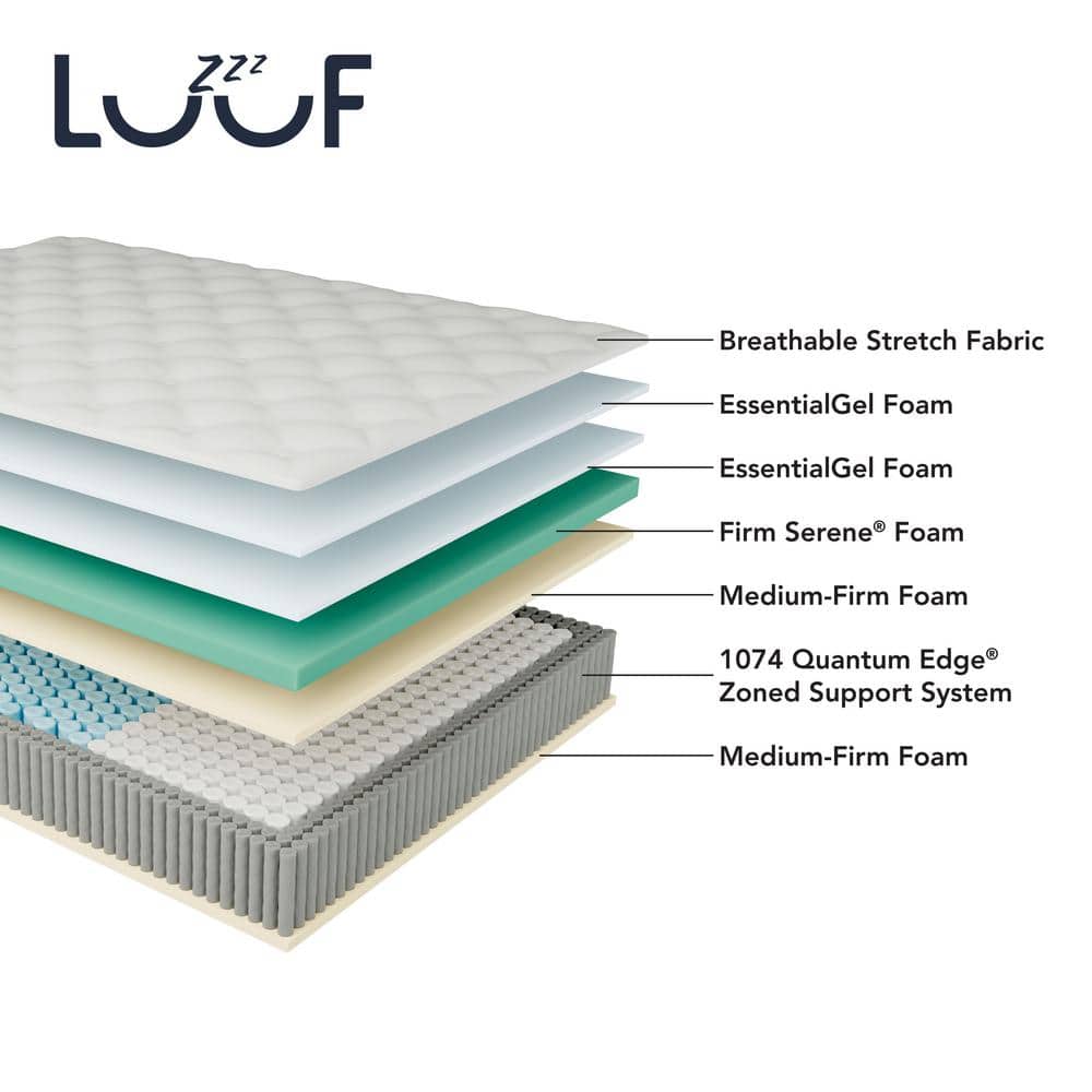 Cooling Support King Extra Firm Hybrid 13 in. Mattress - thumbnail 10