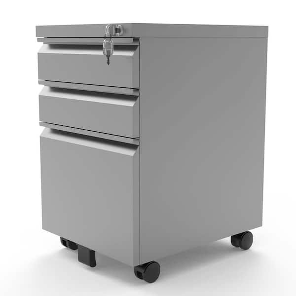 Furniture Of America St Clare Silver, Silver Stainless Steel File Cabinet