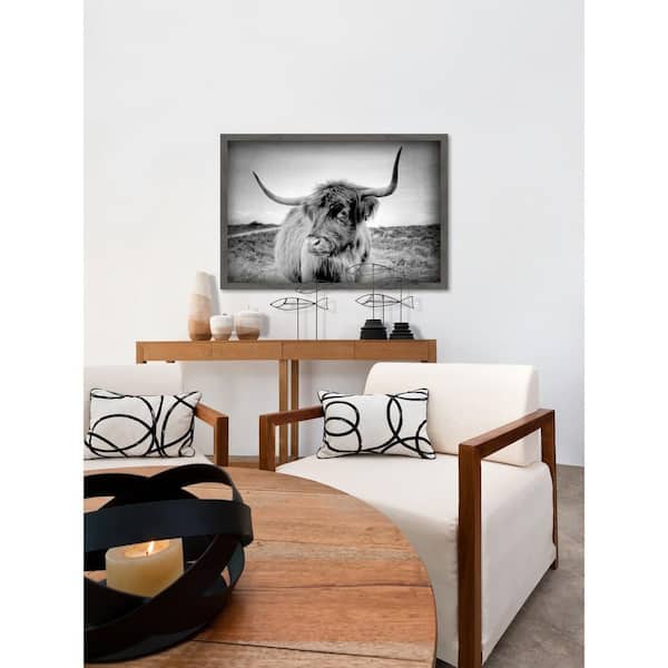 Unbranded 12 in. H x 18 in W "Away from Herd" by Marmont Hill Framed Printed Canvas Wall Art