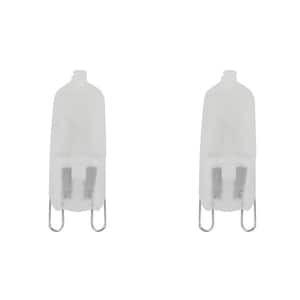 50-Watt Bright White (3000K) T4 G9 Bi-Pin Base Dimmable Decorative Halogen Light Bulb (2-Pack)