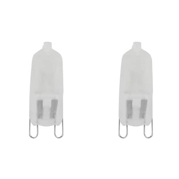 Feit Electric 50-Watt Bright White (3000K) T4 G9 Bi-Pin Base Dimmable Decorative Halogen Light Bulb (2-Pack)