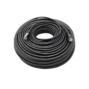 200 ft. Cat 6A Industrial Outdoor-Rated Shielded Ethernet 26 AWG Cable-Black