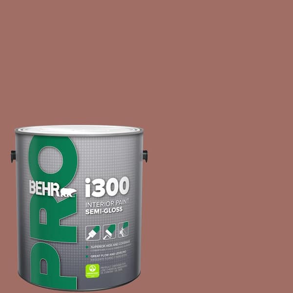 BEHR PRO 1 gal. #190F-5 Brandy Semi-Gloss Interior Paint