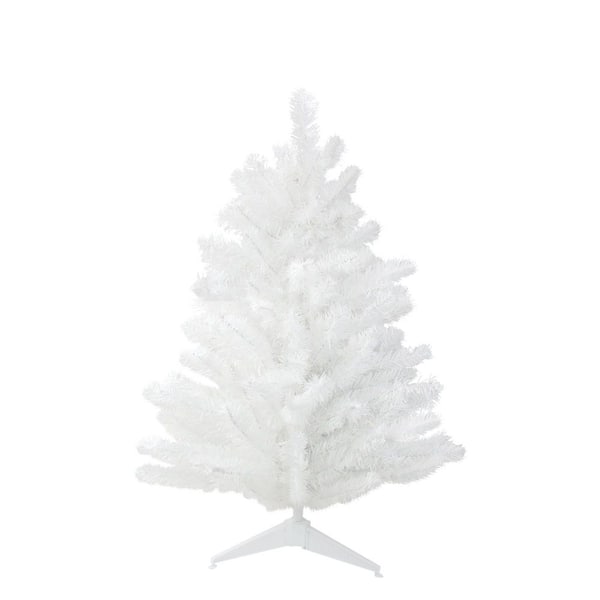 3 ft. Snow White Pine Artificial Christmas Tree-Unlit
