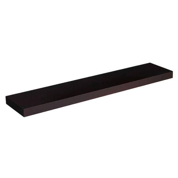 Southern Enterprises 10 in. Chicago Chocolate Floating Shelf (Price Varies by Length)