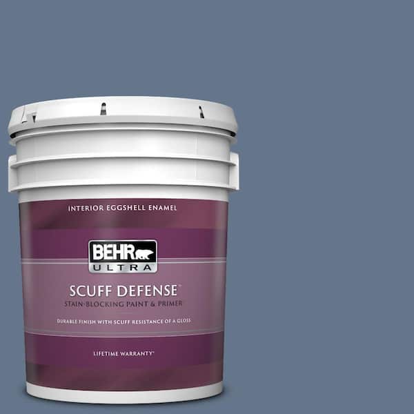 BEHR ULTRA 5 gal. #BXC-75 Saltbox Blue Extra Durable Eggshell Enamel Interior Paint & Primer