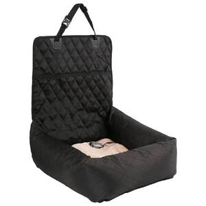 1 Size Black Pawtrol Dual Converting Travel Safety Carseat and Pet Bed