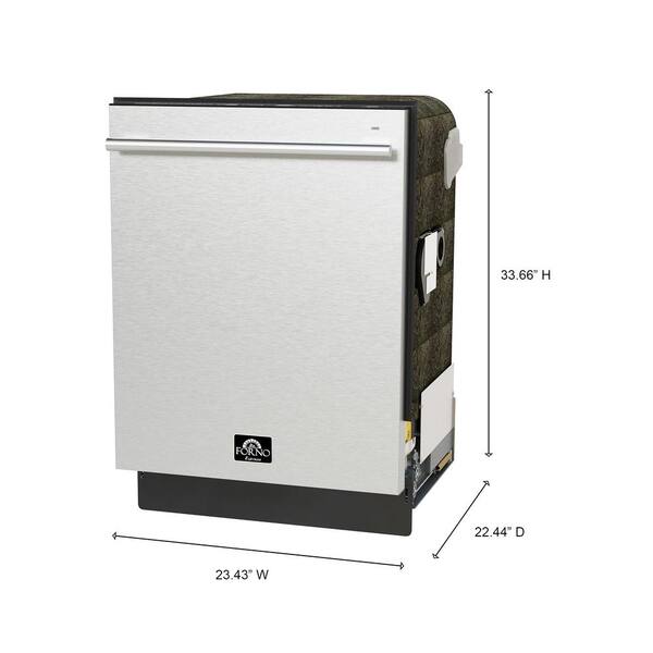Forno Romano 24 Built-In Tall Tub Dishwasher in Stainless