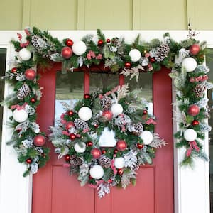 9 ft. Pre-Lit LED Frosted Wonderland Garland