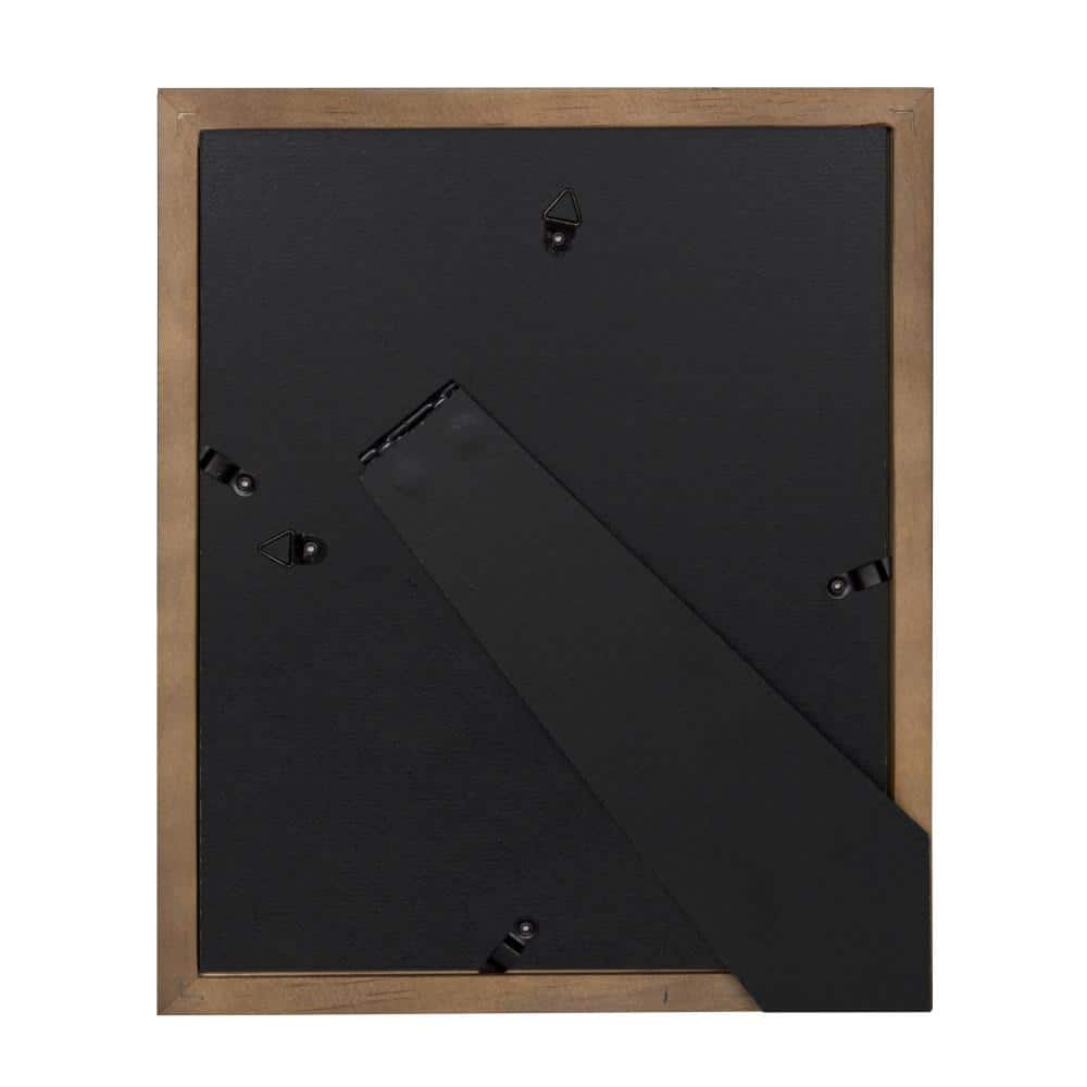 Rustic Brown Wood Gallery Frame Set, 8x10 Matted to 5x7, Pack of 4