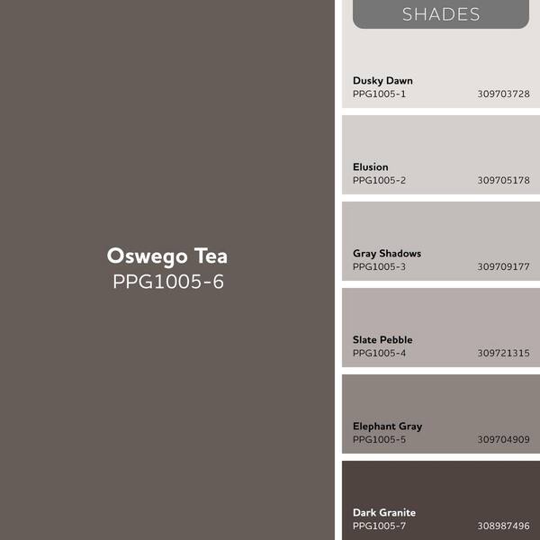 Glidden Essentials 1 gal. PPG1005-6 Oswego Tea Satin Exterior