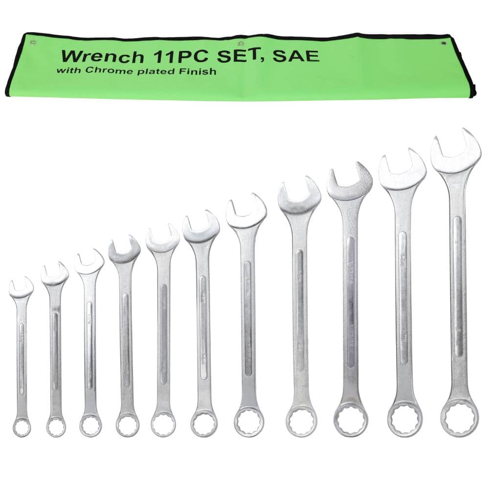 11-Piece SAE Jumbo Combination Wrench Set Extra Larget 1-5/16 to 2 in. Chrome Plated Steel price history on PriceWatchPro