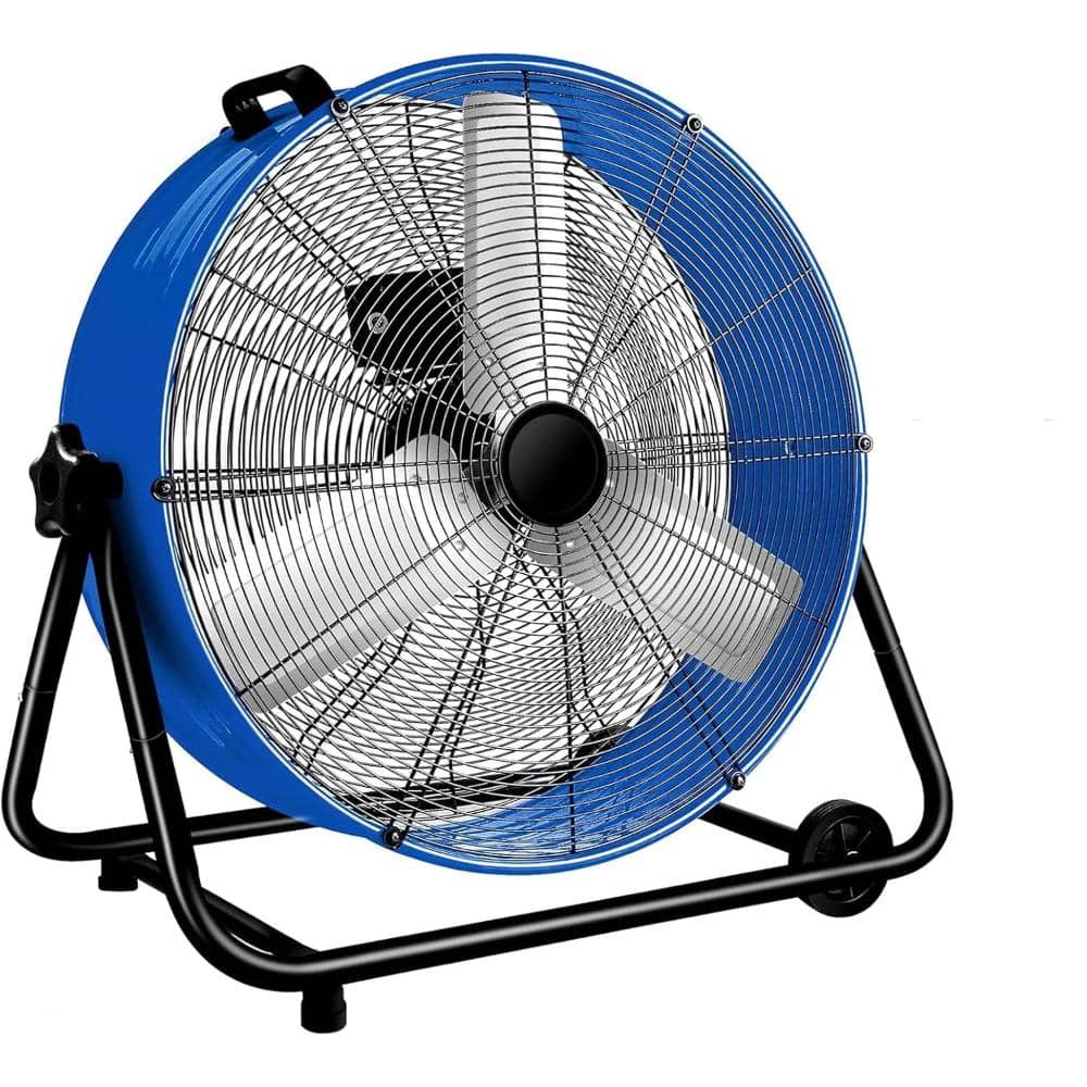 WOCK 24 in. Industrial Drum Fan, 3-Speed 8100 CFM High Velocity Air ...