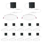 6 in. LED Slim 3 CCT Canless - White - (12-Pack)