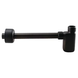 1-1/4 in. x 1-1/4 in. Flat Bottle Trap with High Box Flange, Oil Rubbed Bronze