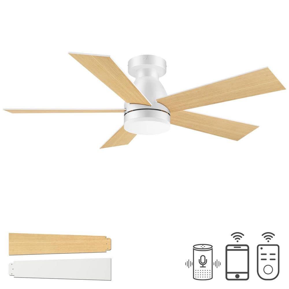 42in. White Color Changing Integrated LED Ceiling Fan with Light Kit and Remote Control, Reversible 6-Speed. price history on PriceWatchPro