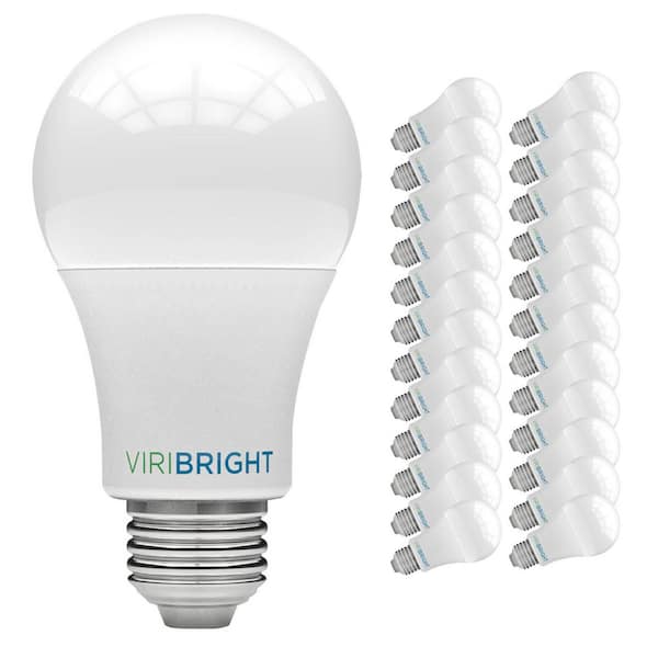 60-Watt Equivalent A19 Non-Dimmable General Purpose E26 Medium Base LED Light Bulb, Warm White 2700K (24-Pack)