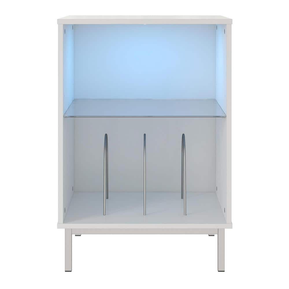 Cleavland White Turntable Stand