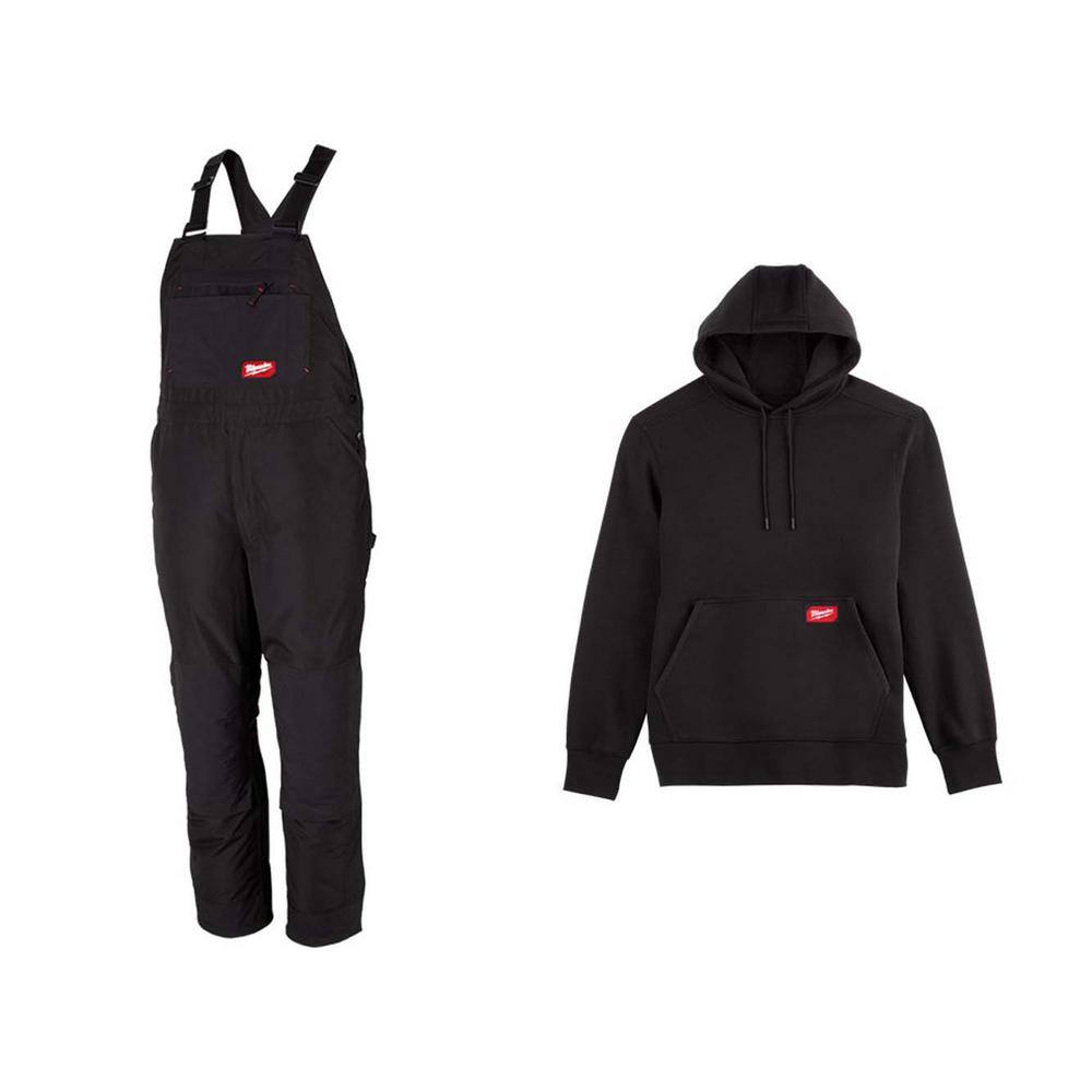 Milwaukee Men's XLShort Black FREEFLEX Insulated Bib Overalls and