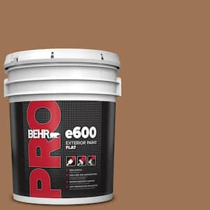 5 gal. #S240-6 Ranch Brown Flat Exterior Paint