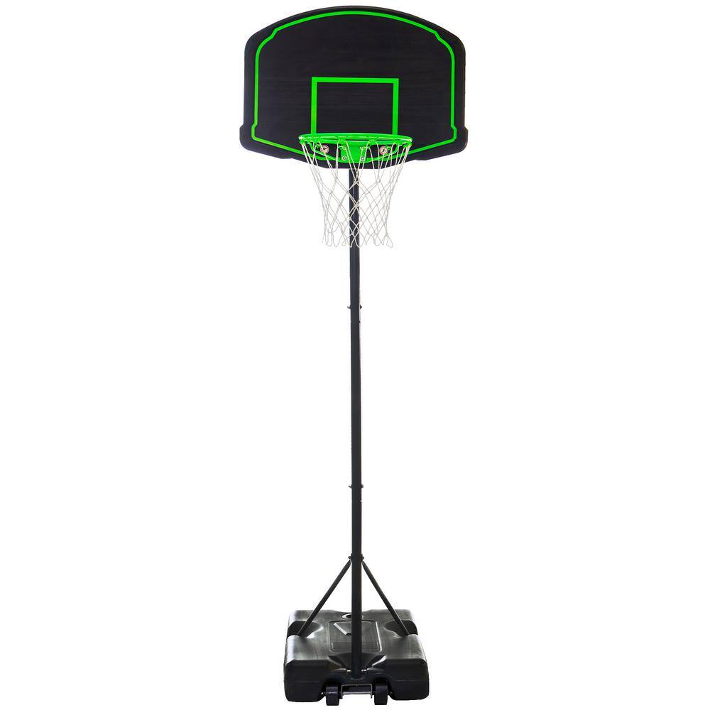 Adjustable Height 60 Inch-78 Inch Basketball Rack Sets With Wheels, Board, Field Rope