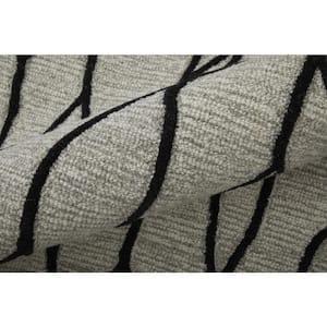 Black and Taupe Abstract 8 ft. x 11 ft. Area Rug