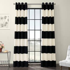 black and white curtains