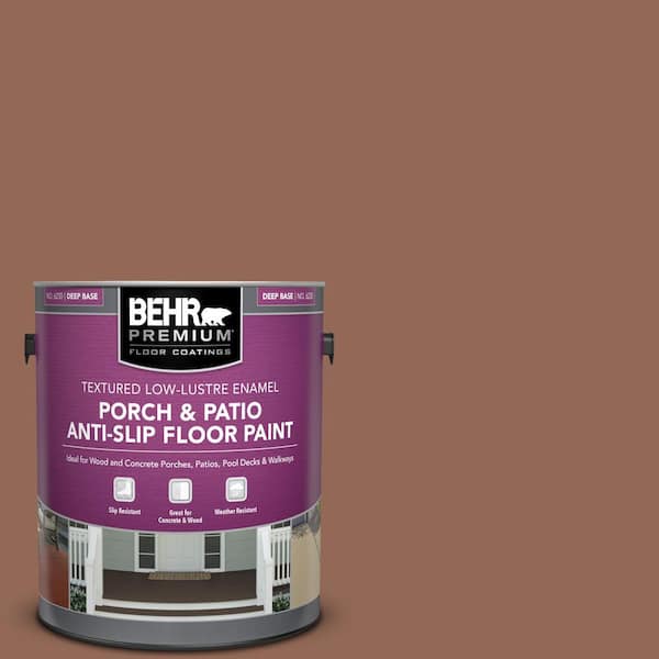 BEHR PREMIUM 1 gal. #S190-6 Rio Rust Textured Low-Lustre Enamel Interior/Exterior Porch and Patio Anti-Slip Floor Paint