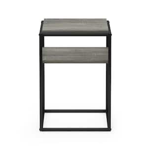 Moretti 21.9 in. French Oak Grey Modern Lifestyle 2 Shelf Stackable Etagere Bookcase