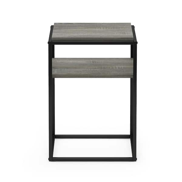 Furinno Moretti 21.9 in. French Oak Grey Modern Lifestyle 2 Shelf Stackable Etagere Bookcase