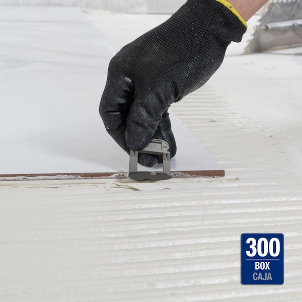Xtreme Gray 1/32 in. Clip, Part A of 2-Part Tile Leveling System 300-Pack