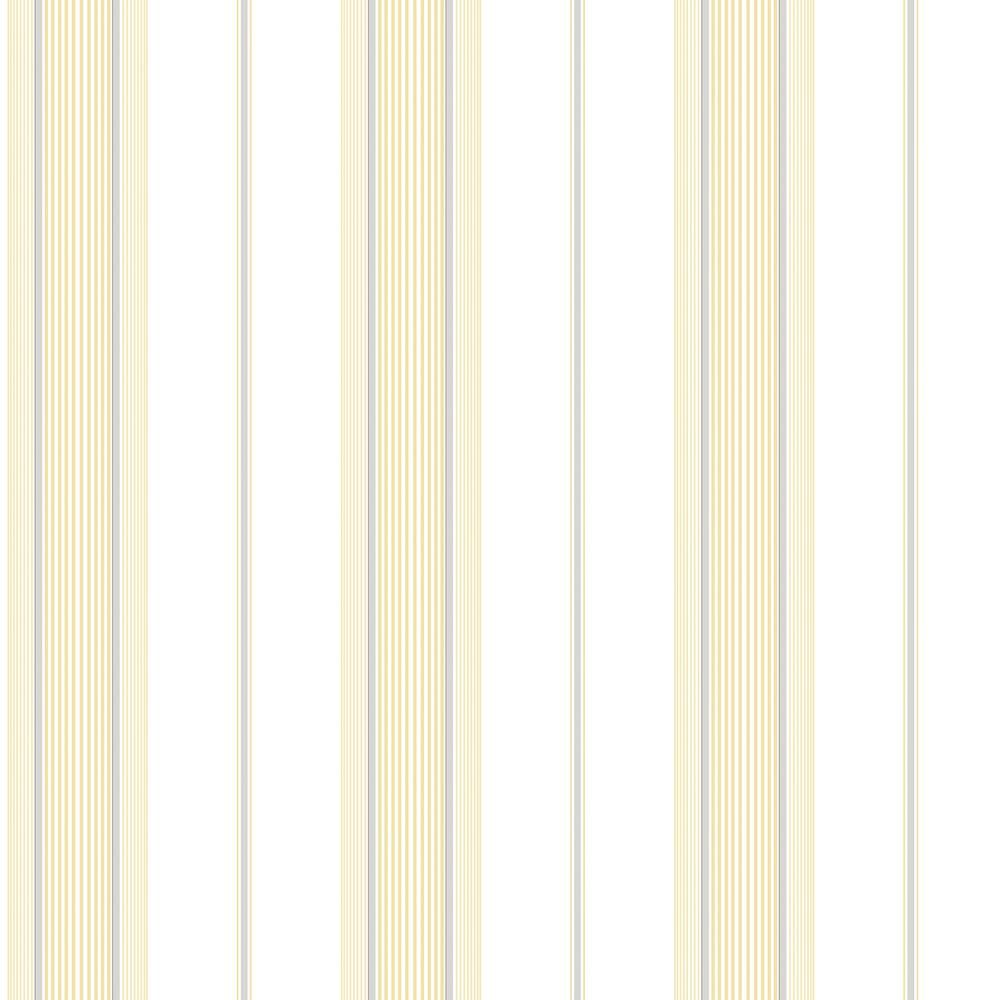 Smart Stripes 3 Yellow Slim Stripe Sheen Finish Non-Pasted Vinyl on Non-Wov