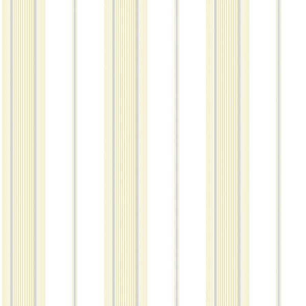Unbranded Smart Stripes 3 Yellow Slim Stripe Sheen Finish Non-Pasted Vinyl on Non-Woven Wallpaper Sample
