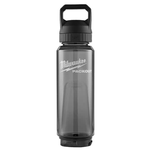 PACKOUT 34 Oz. Black Plastic Bottle with Chug Lid