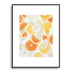 Ingrid Beddoes Citrus Orange Twist Metal Framed Food Art Print 18 in. x 24 in.