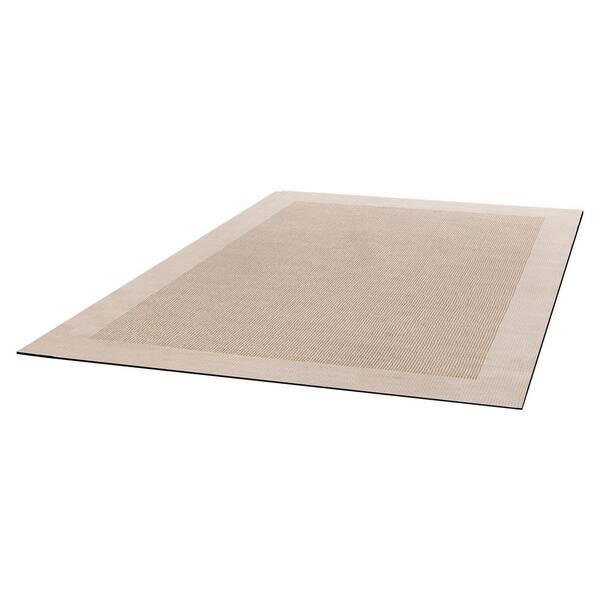 Non-Slip Rug Pad, 8 x 10 ft. 0.12 in. T Felt Cushion with Rubber Grip Floor Protection and Keeps Carpets in Place