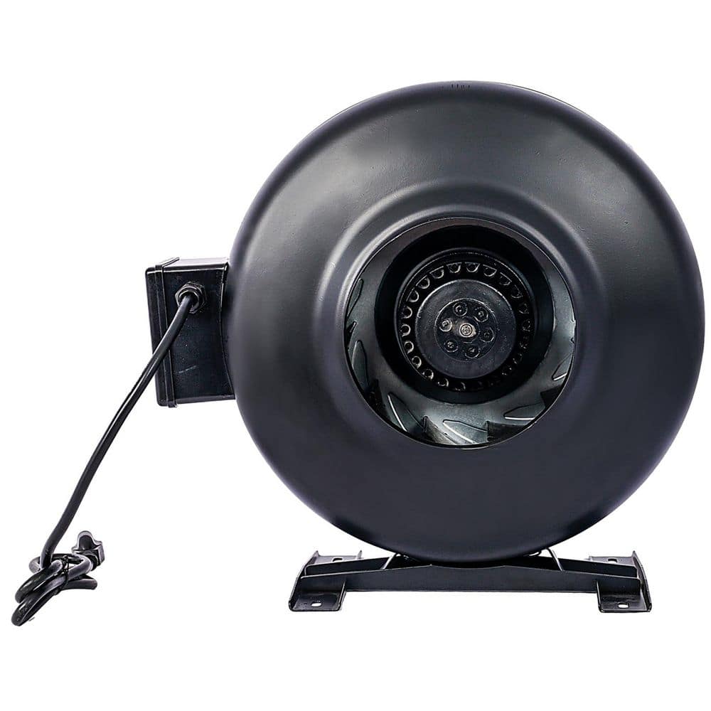Edendirect 6 in. 1 Fan speeds Floor Fan in Black with Air Circulation Vent Blower for Hydroponics, Basements, and Kitchens