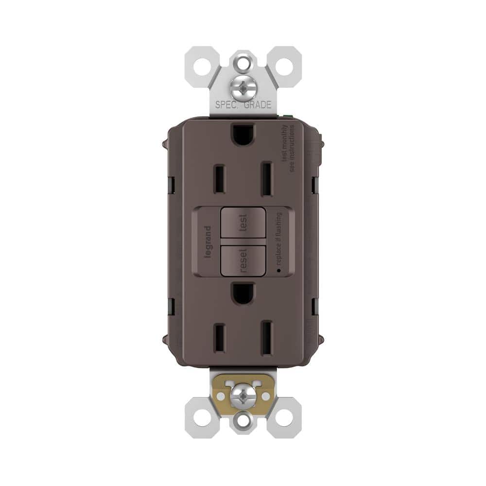 radiant 15 Amp 125 Volt Tamper Resistant GFCI Residential/Commercial Decorator Duplex Outlet, Dark Bronze price history on PriceWatchPro