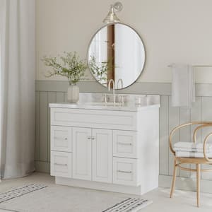 Hamlet 42 in. W x 21.5 in. D x 34.5 in. H Freestanding Bath Vanity Cabinet Only in White