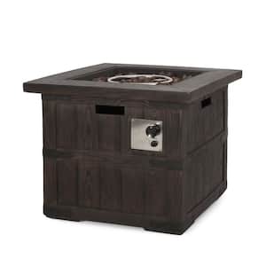 Pondway Brown Wood Textured Stone Fire Pit