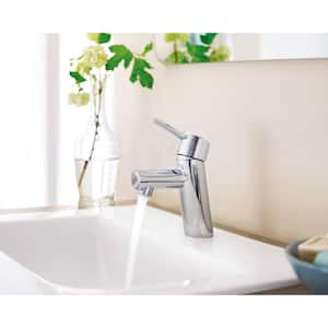 Concetto Single Hole Single-Handle Bathroom Faucet with Drain Assembly in StarLight Chrome