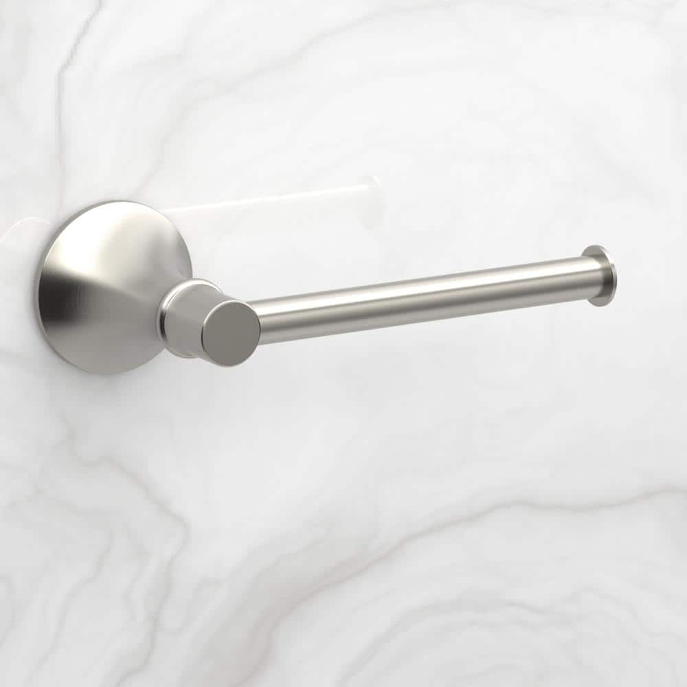 Brushed Nickel Wall Mounted Single Post Toilet Paper Holder