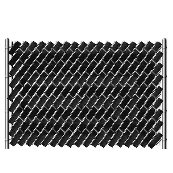 Angel Sar White 246 ft. x 0.15 ft. Polyvinyl Chloride PVC Chain Link Fence Slat, Privacy Tape (200-Piece Button Puncher Included)