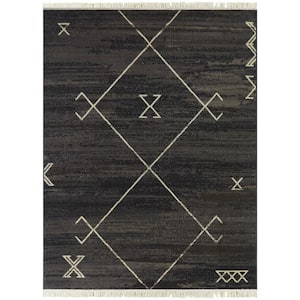 Asante Navy/Brown 8 ft. x 10 ft. Tribal Area Rug