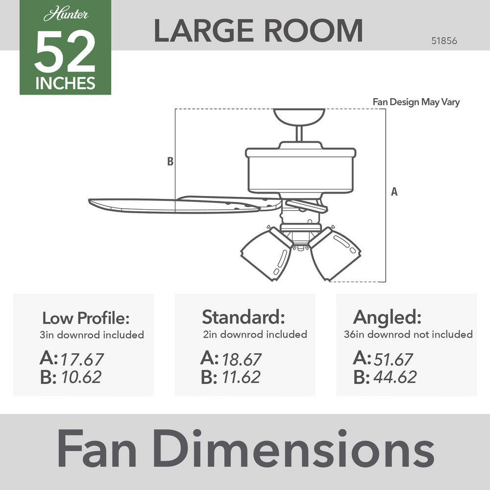Crestfield Noble Bronze 52" Ceiling Fan with Dimmable LED Light & Remote