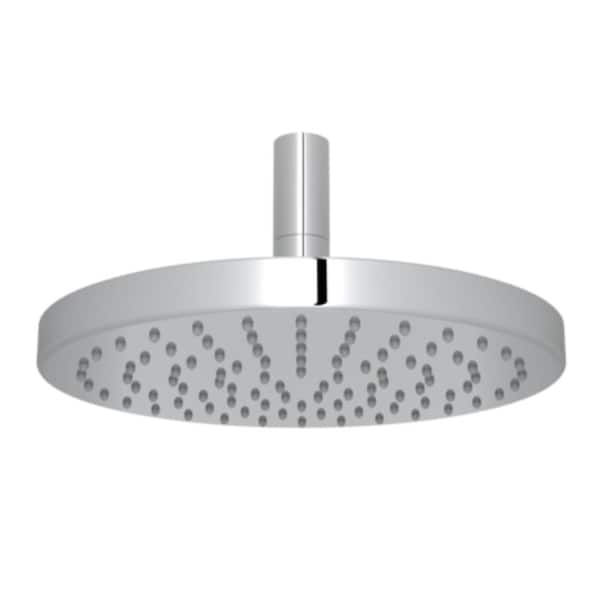 1-Spray Patterns 7.875 in. Single Wall Mount Fixed Shower Head in Polished Chrome